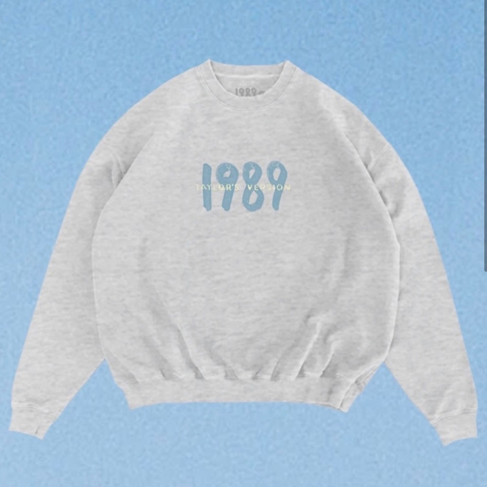Taylor Swift SPOTIFY FANS FIRST 1989 Exclusive Heather Gray Crewneck Size XL
